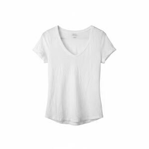 Banana Republic Malibu Tee Women’s Small S White V Neck Short Sleeve